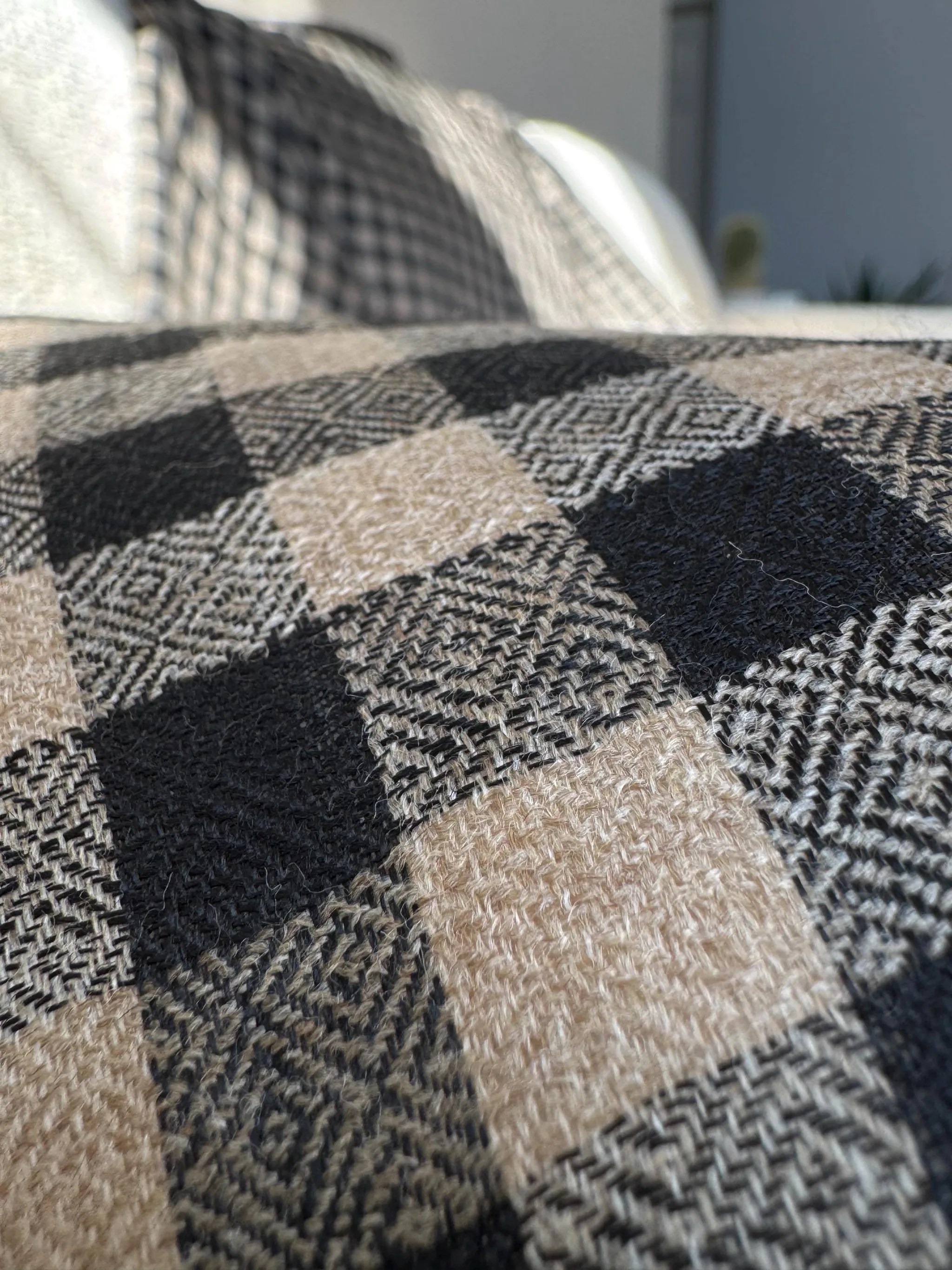 Shawl, Check, Woven, Indian, Pashmina, Wool, Comfort, Warmth, Elegant, Stylish, photo 2