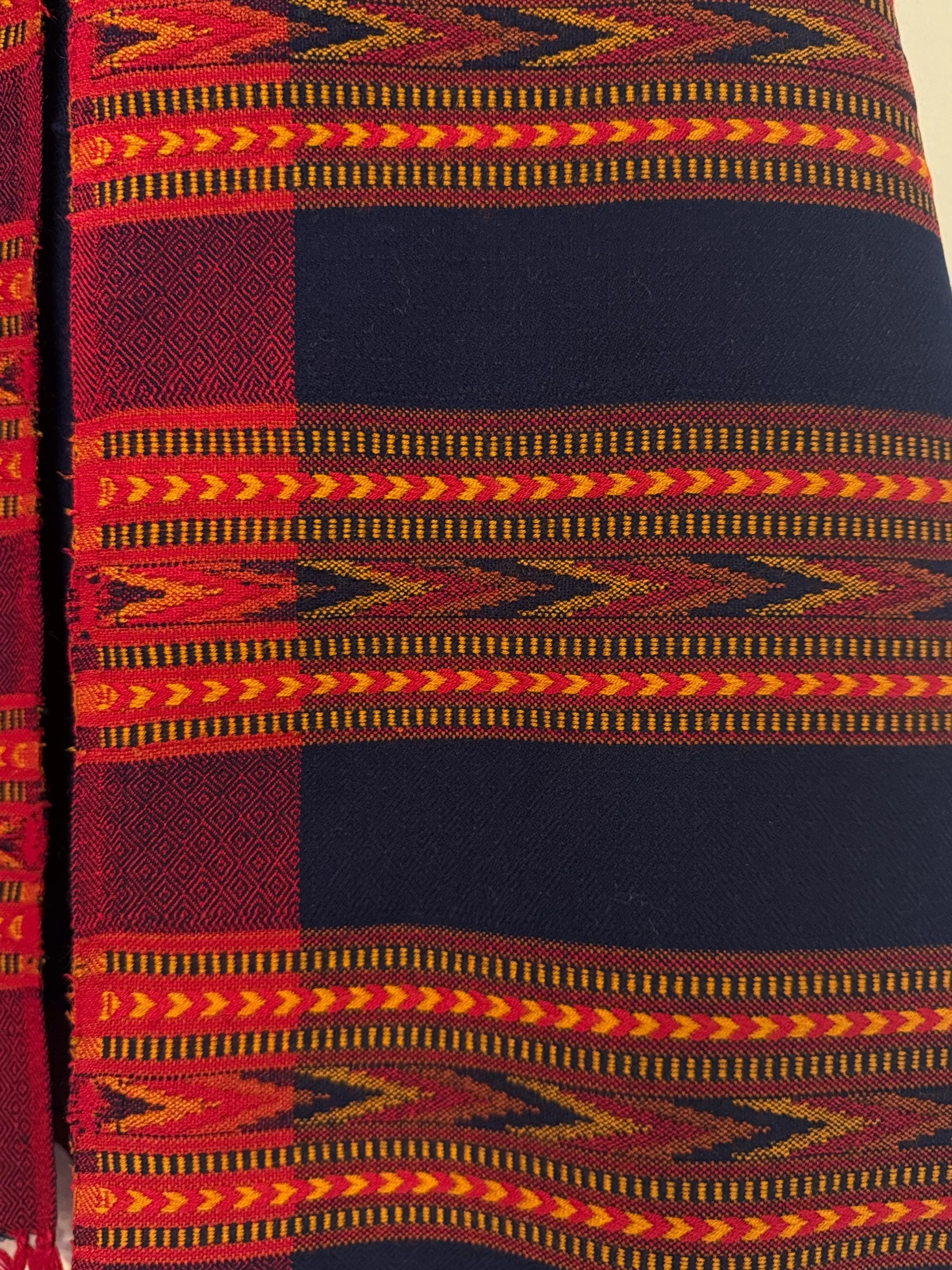 Handwoven Himalayan Meditation Shawl or Blanket (Trimurti & Vedic Guna Inspired), photo 10