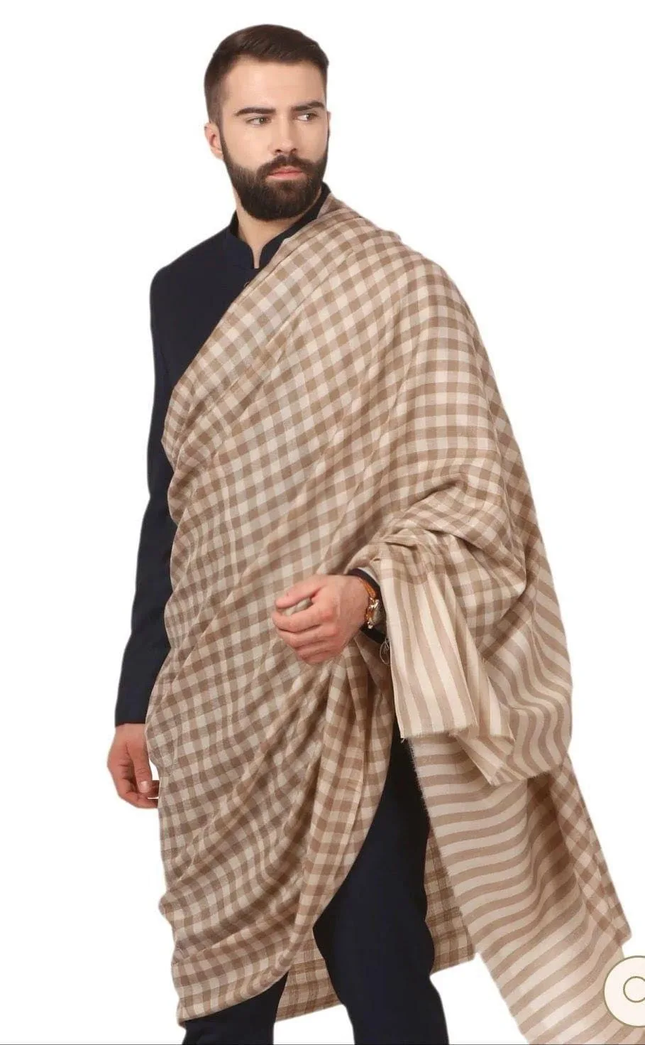 Shawl, Check, Woven, Indian, Pashmina, Wool, Comfort, Warmth, Elegant, Stylish, photo 9