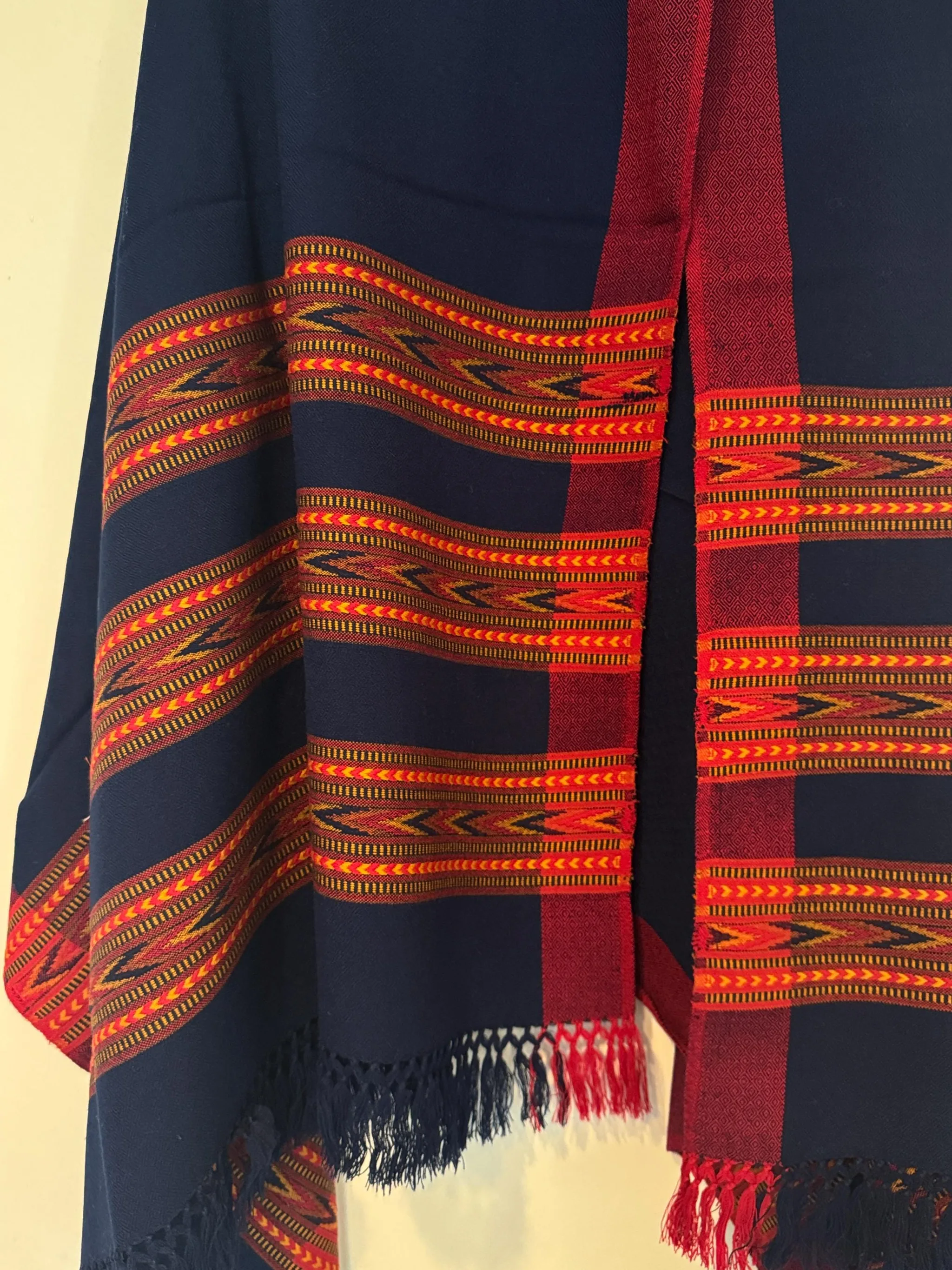 Handwoven Himalayan Meditation Shawl or Blanket (Trimurti & Vedic Guna Inspired), photo 9