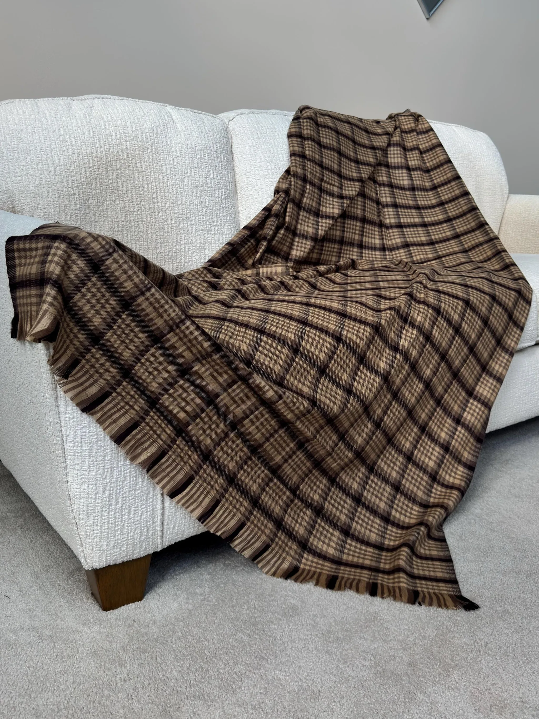 Shawl, Lohi, Checkered, Punjabi, Indian, Rustic, Meditation, Mindfullness, Yoga, Wool, Winter, photo 5